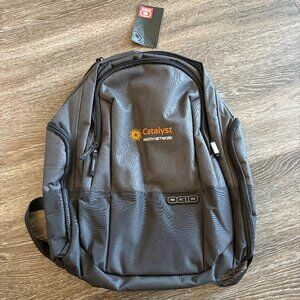 OGIO $159 Rockwell Gray Black Laptop Backpack Bag 411072 NWT